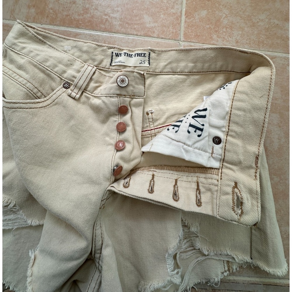 Free‎ People We The Free - Now Or Never  Denim shorts Women Size: 25-New-notags- - Picture 6 of 9